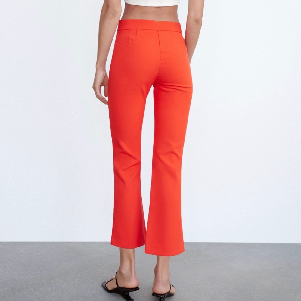 Zara Orange Flare Pants
